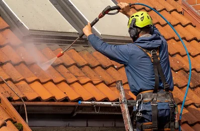 Démoussage et hydrofuge de toiture à Hautefaye
